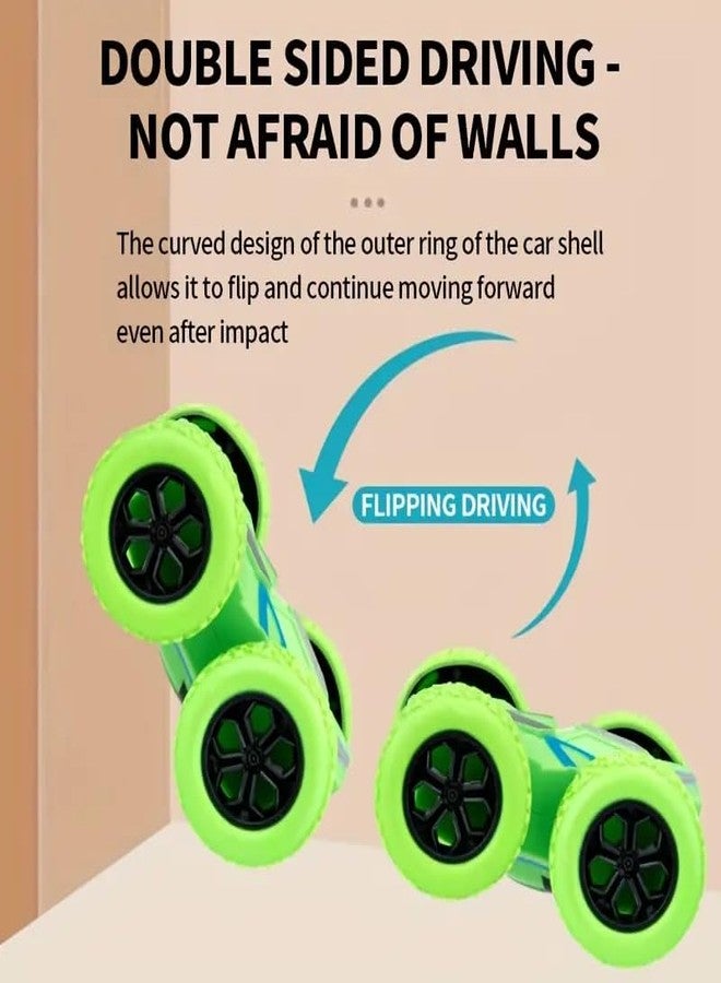 ASIAN Kids Fun Push and Go Vehicle Monster 3D Tumbling Car Toys | Friction Powered Toys for Imaginative Play | Little Rotating Stunt Car Toys for Kids, Ages 3 Years - Color May Vary - Image 2